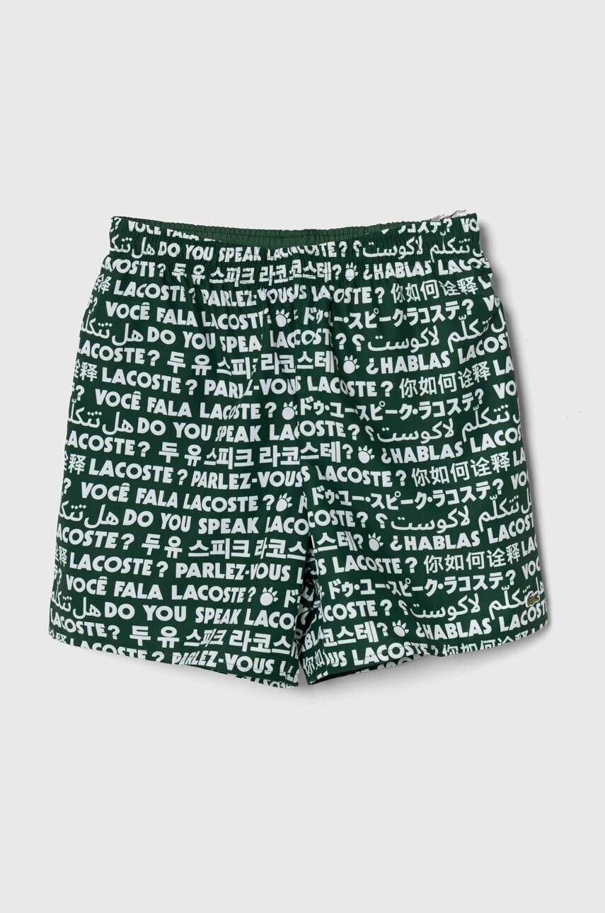 Lacoste pantaloni scurti de baie copii culoarea verde