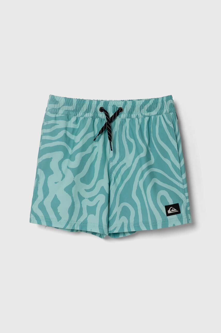 Quiksilver pantaloni scurti de baie copii SURFSILK YTH 14 culoarea turcoaz