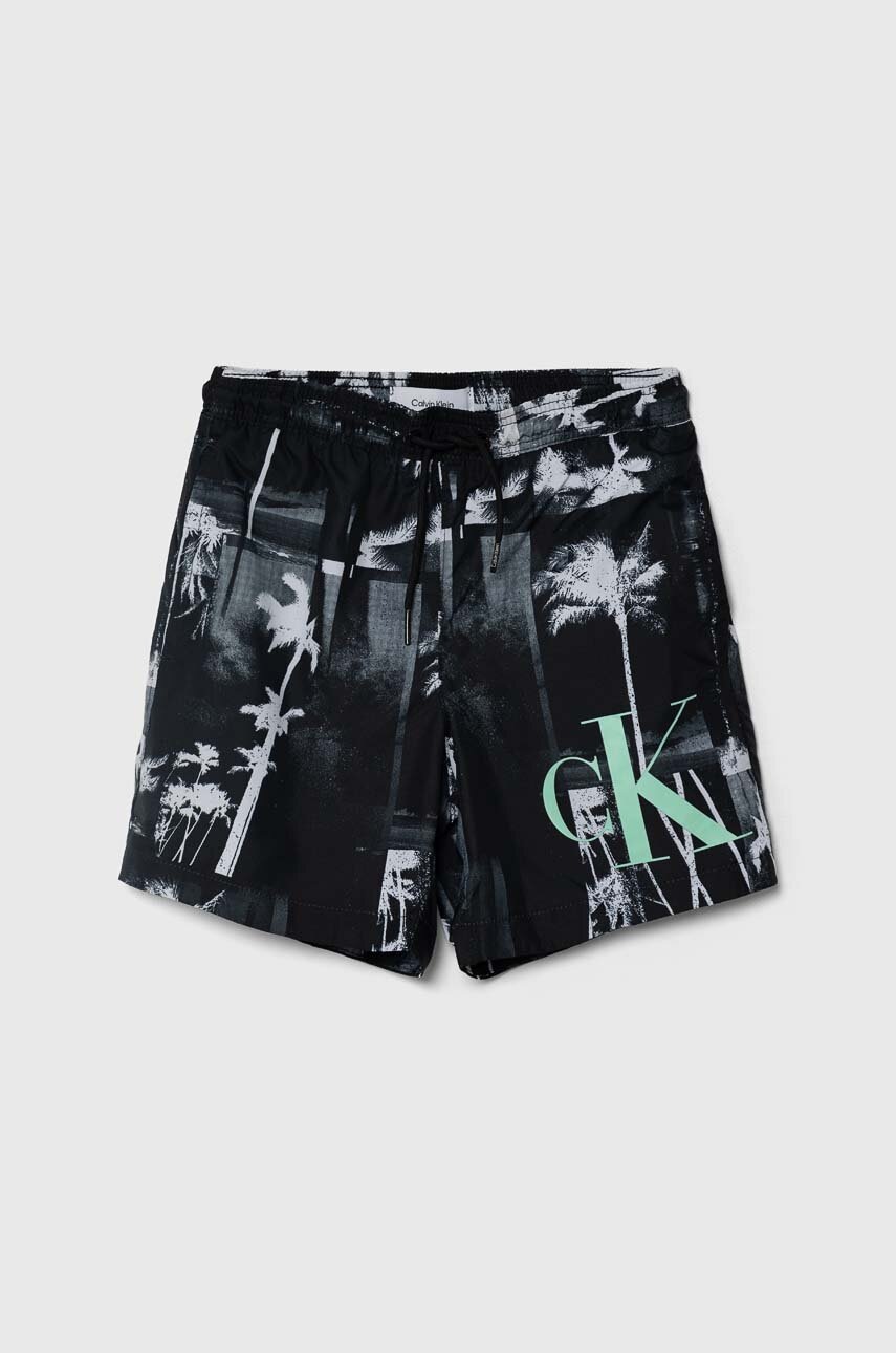 

Детски плувни шорти Calvin Klein Jeans в черно, Черен