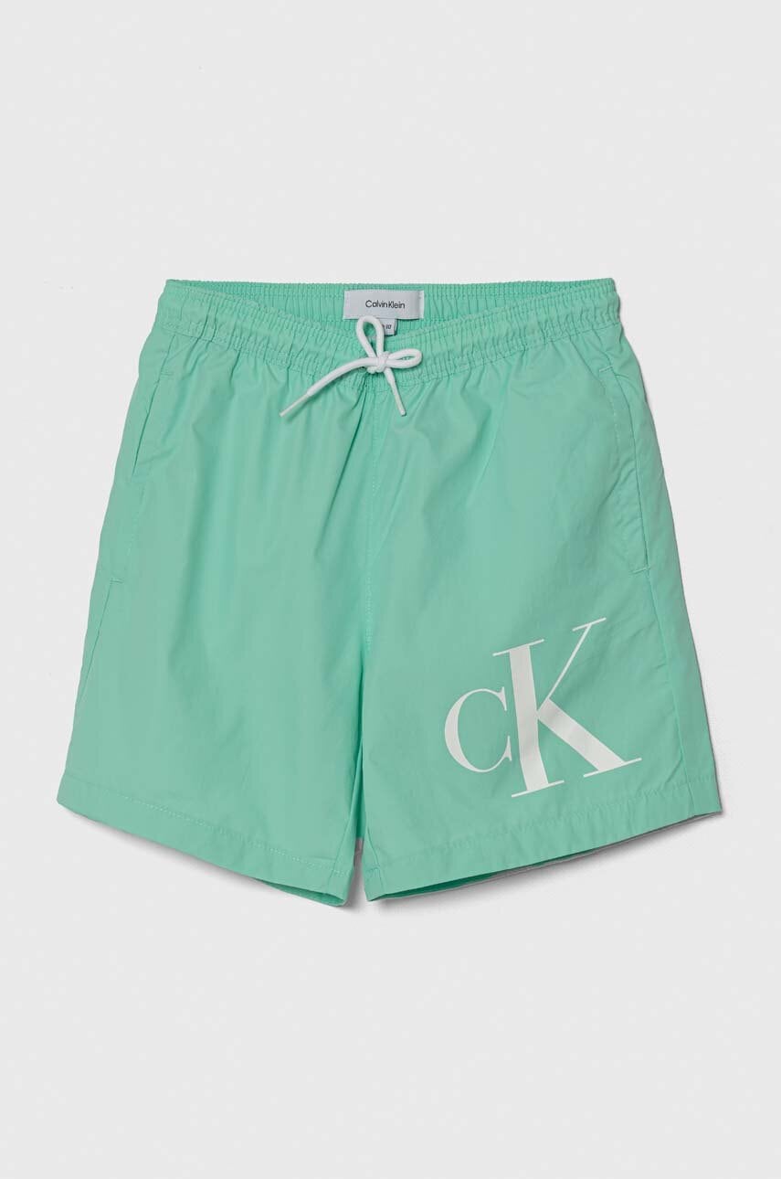 

Детски плувни шорти Calvin Klein Jeans в зелено, Зелен