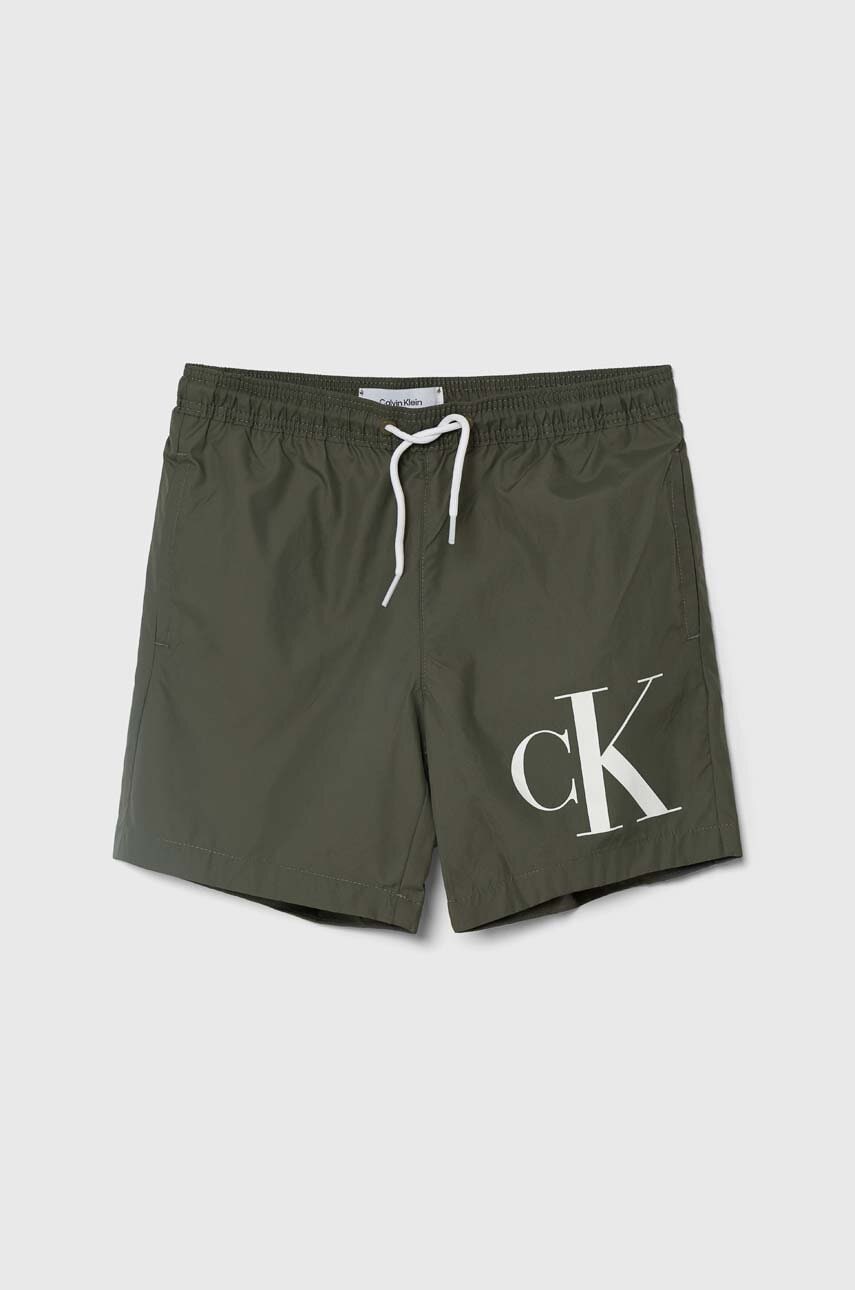 

Детски плувни шорти Calvin Klein Jeans в зелено, Зелен
