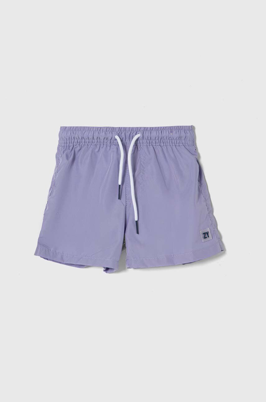 zippy pantaloni scurti de baie copii culoarea violet