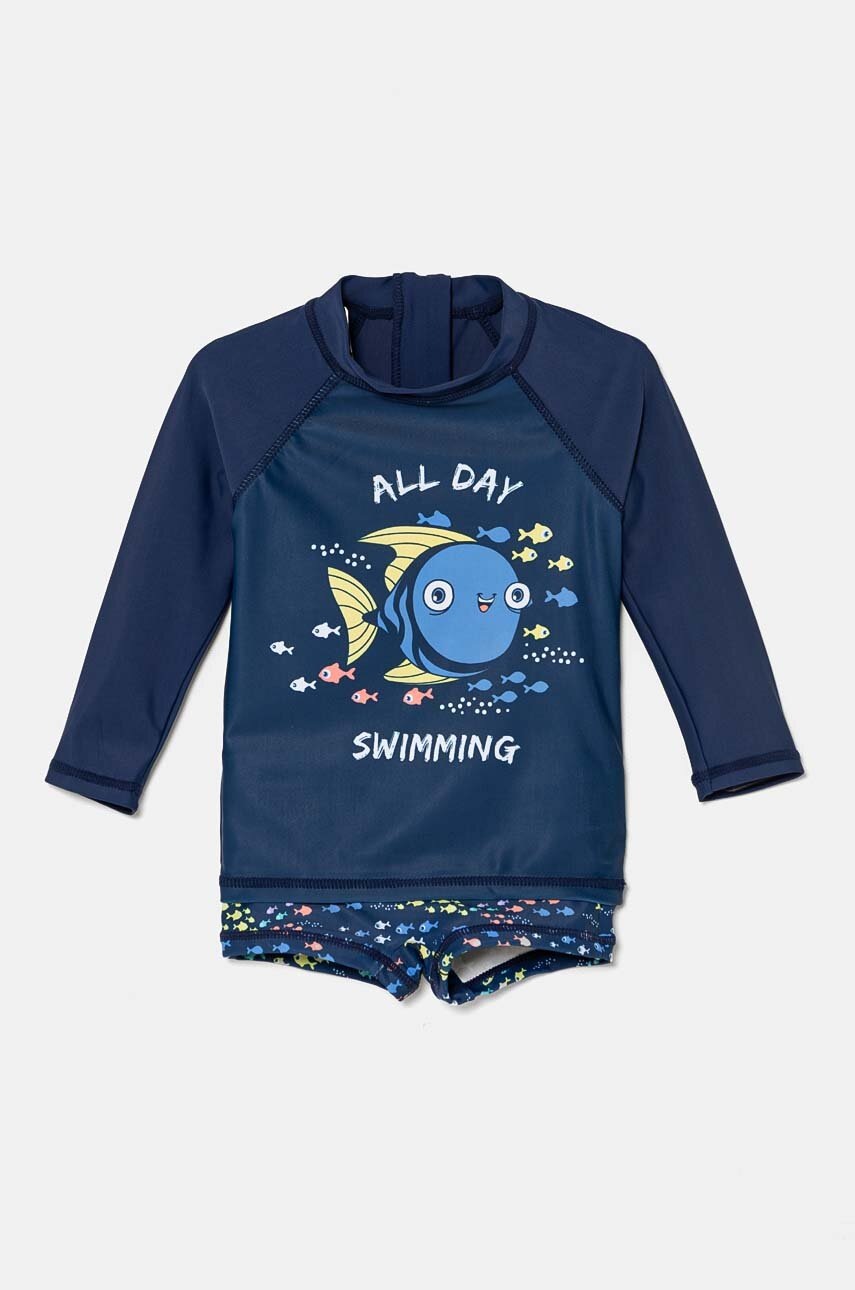 zippy costum de baie pentru bebeluși culoarea albastru marin