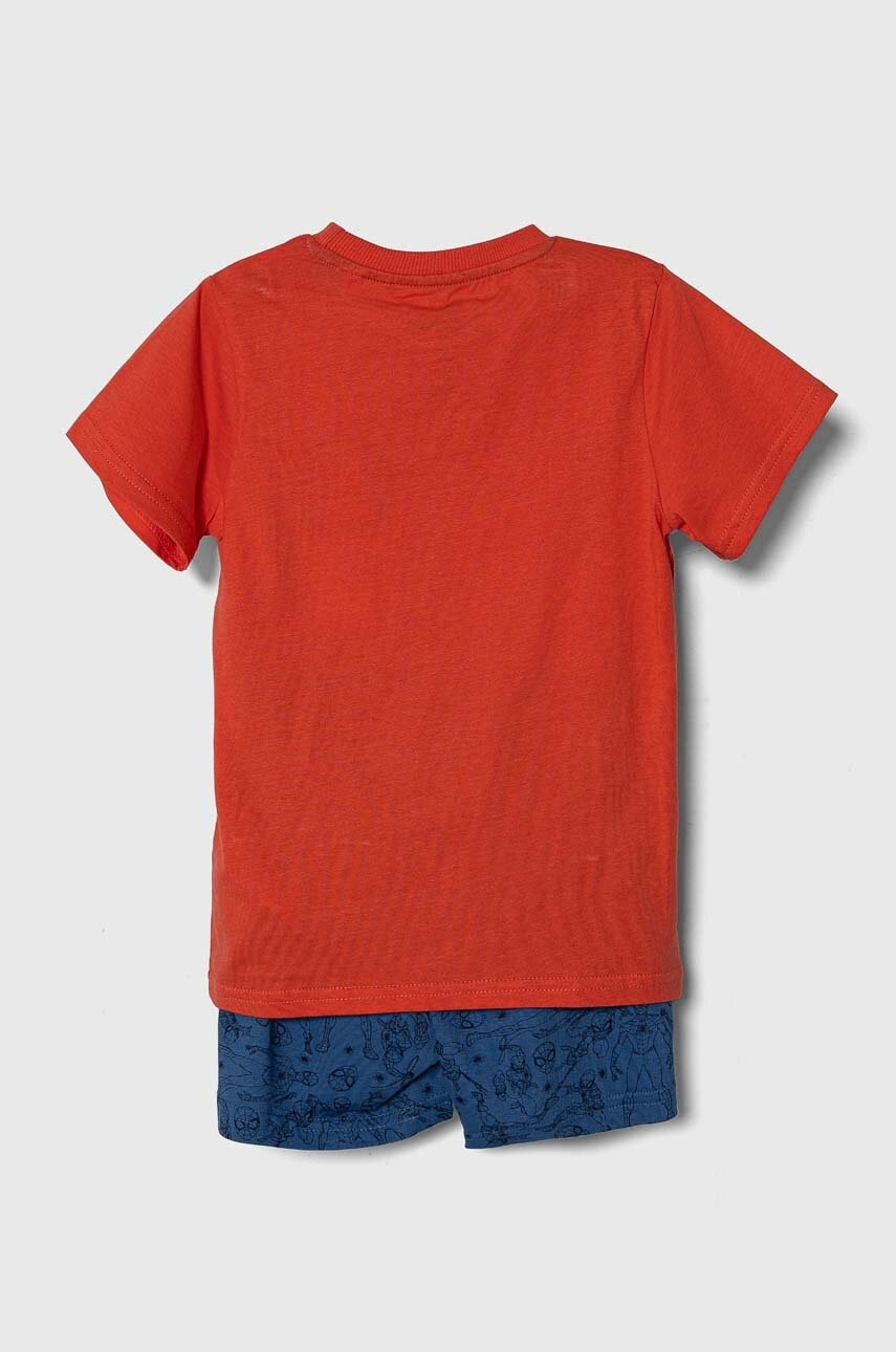 Детская хлопковая пижама zippy цвет красный узор