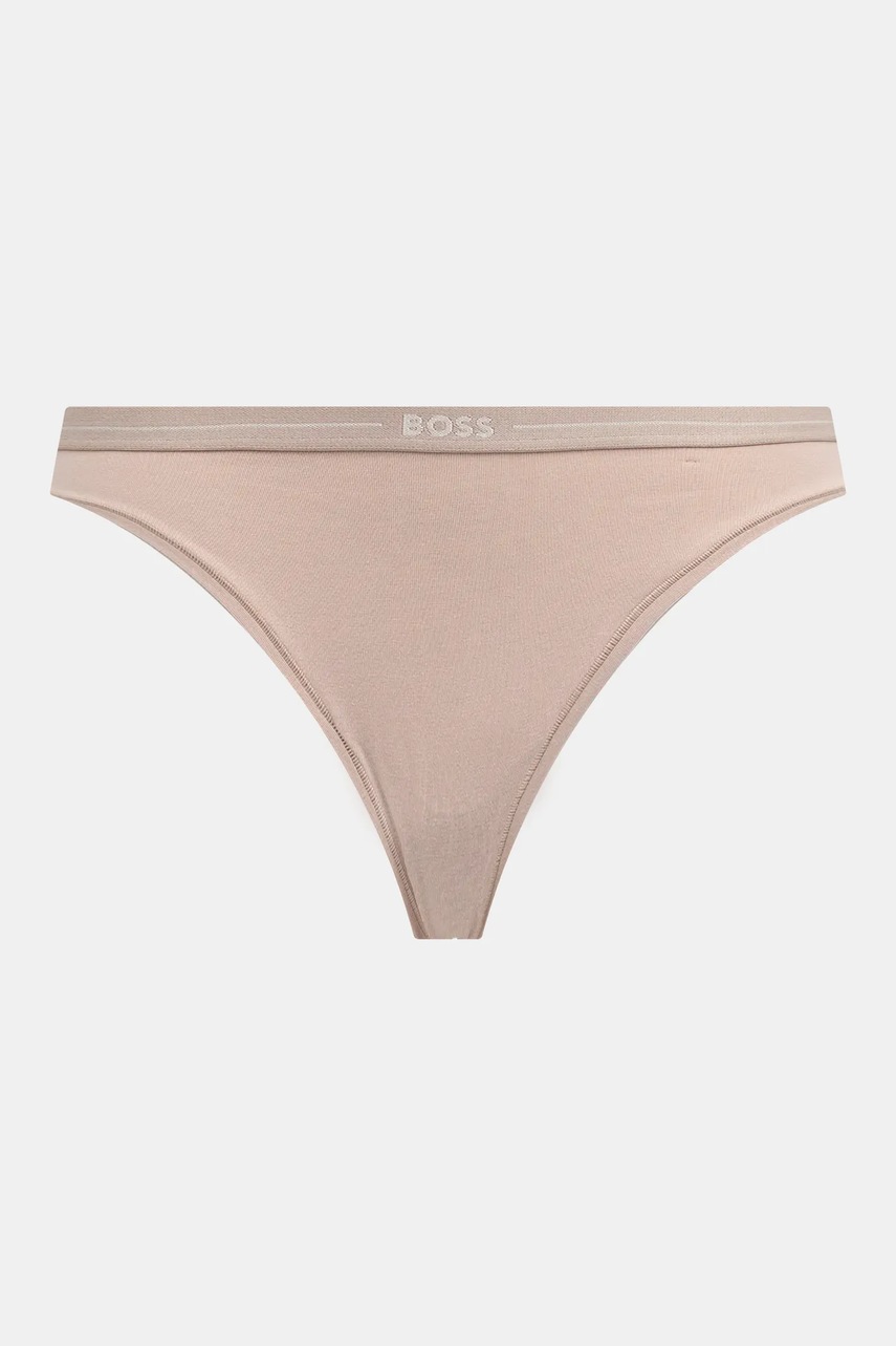 BOSS tangá dámske bavlnené s elastanom 3P THONG 3-pak
