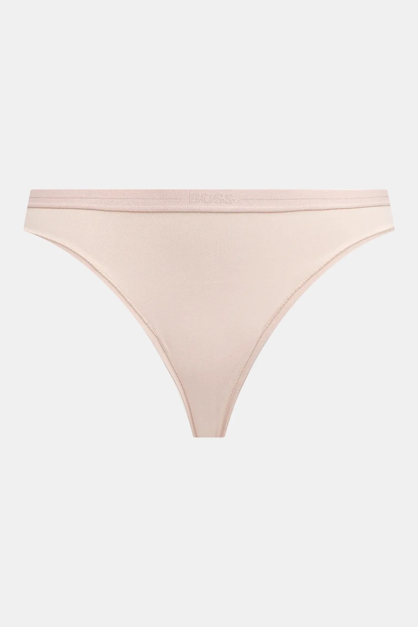 BOSS tangá dámske bavlnené s elastanom 3P THONG 3-pak