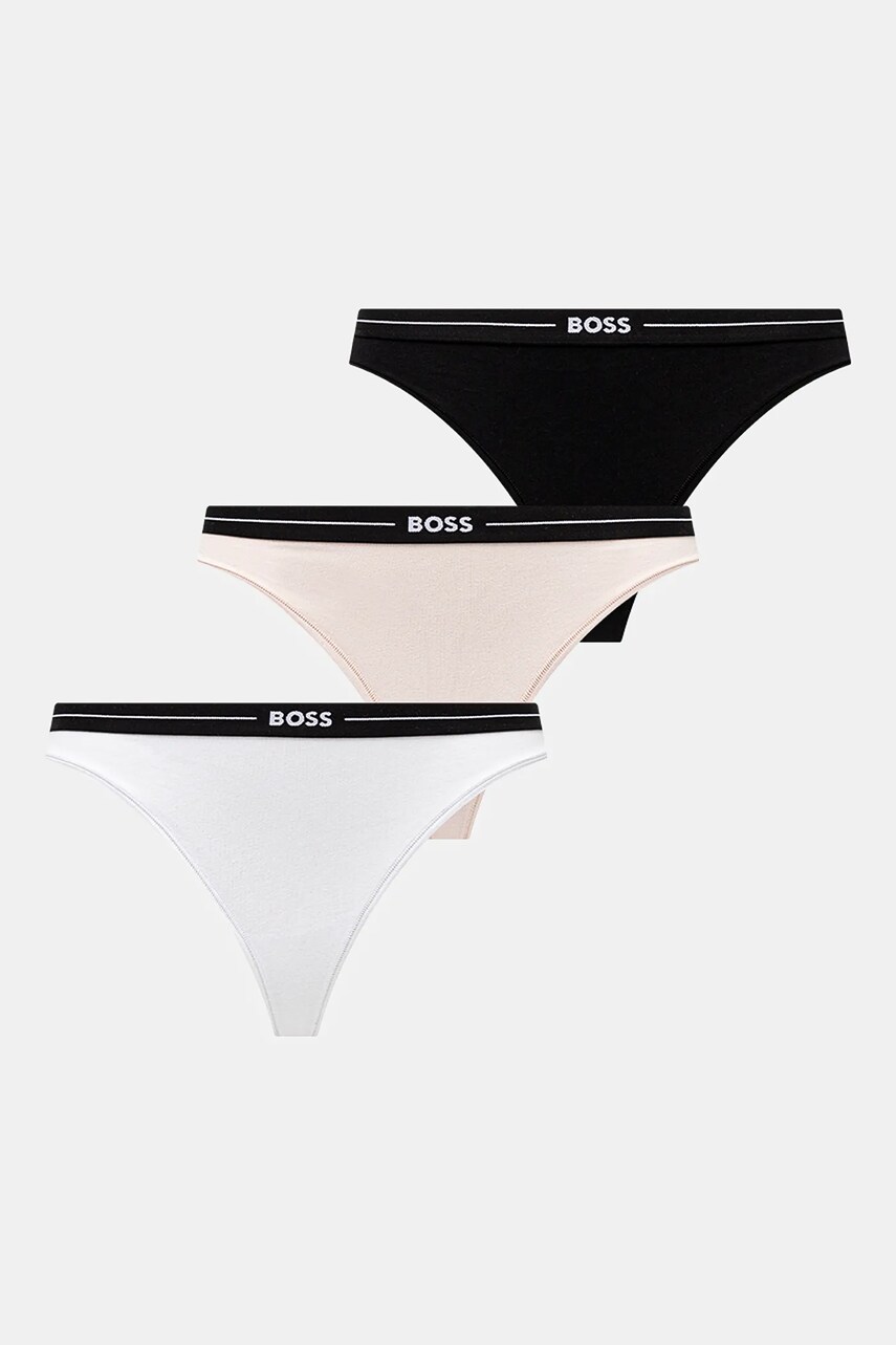 BOSS tanga 3-pack culoarea negru, 50510030