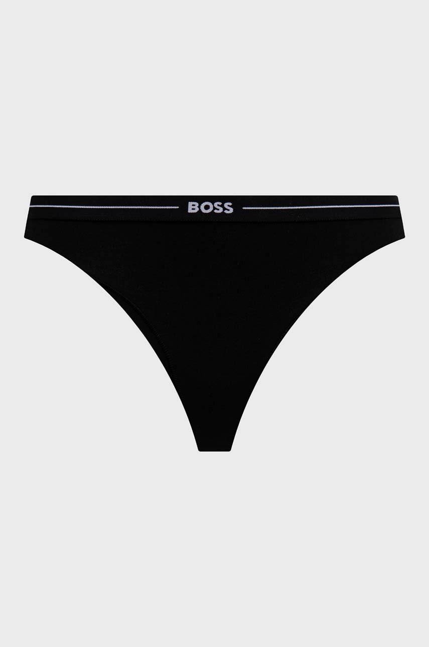 BOSS  прашки дамски от памук с еластан 3P THONG 3 броя