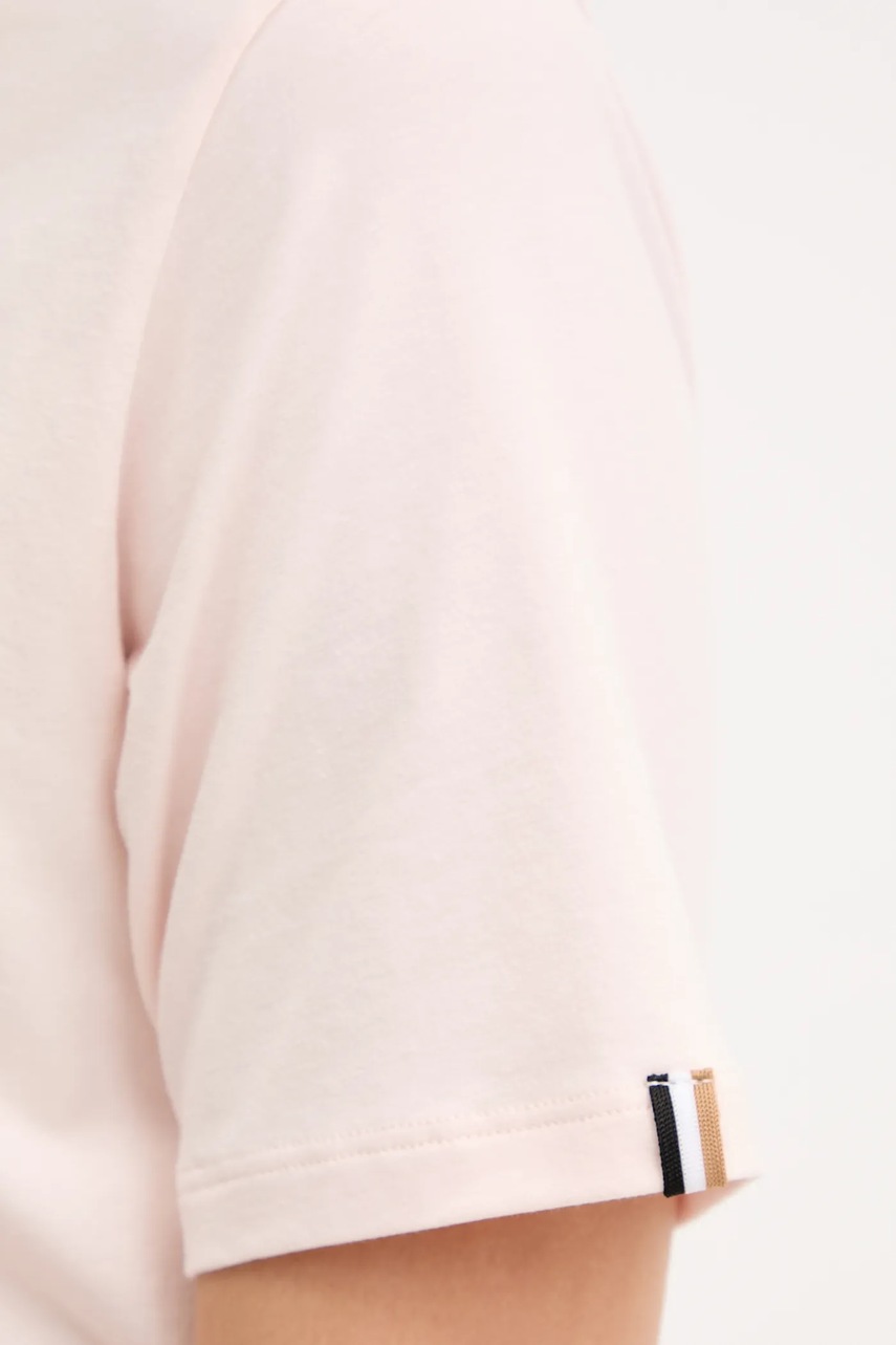 Μπλουζάκι BOSS San Jared-C χρώμα: ροζ φωτογραφία