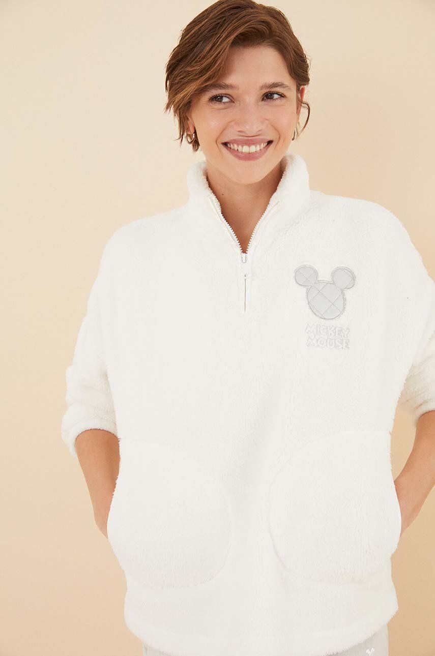 Women'secret Pijama Mickey Mouse Femei, Culoarea Bej, 3136115