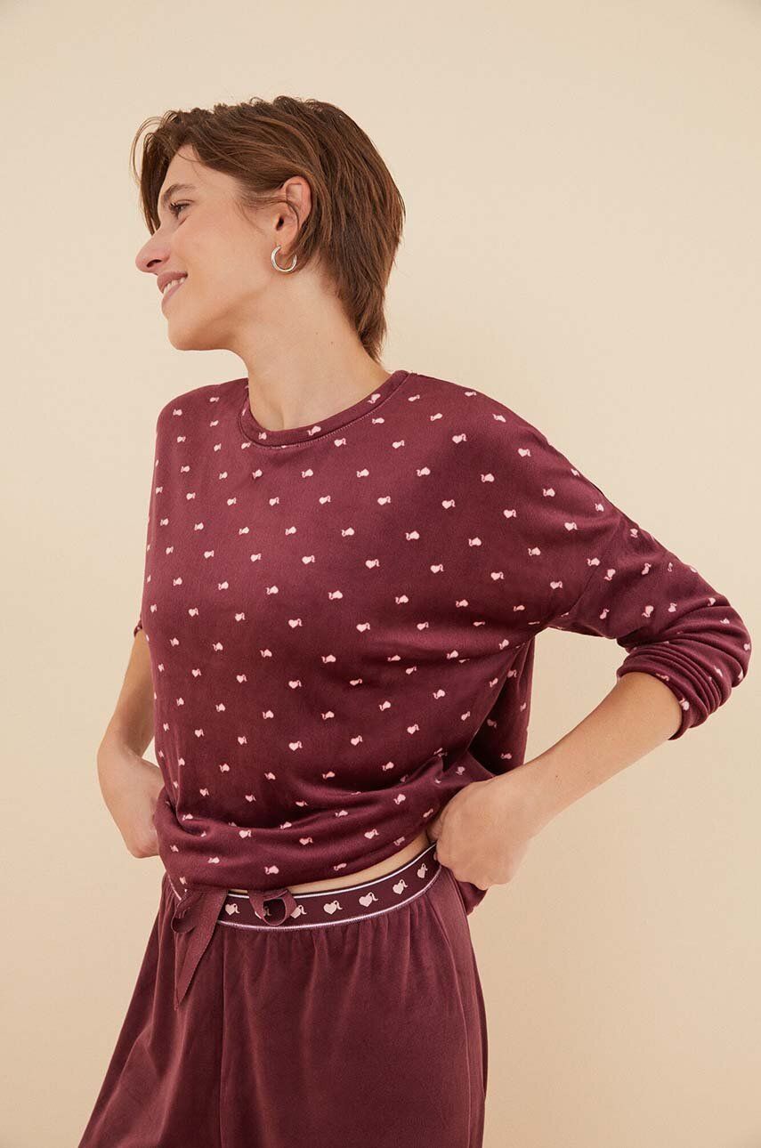 women'secret piżama LA VECINA RUBIA MOUNTAIN damska kolor fioletowy 3136125