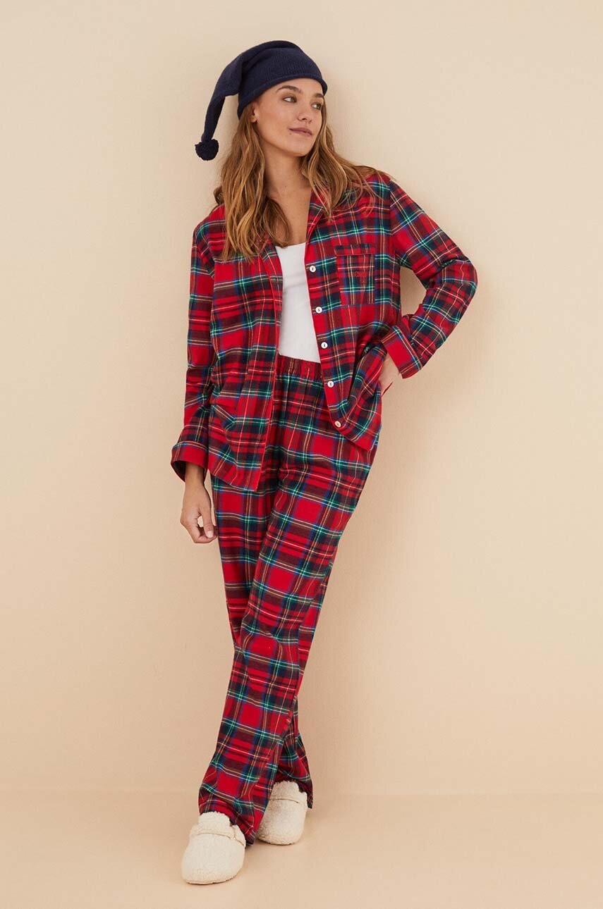 

Хлопковая пижама women'secret Mix & Match цвет красный хлопковая 3596102
