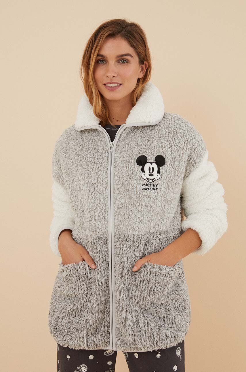 women'secret halat Mickey Mouse culoarea gri, 4416260