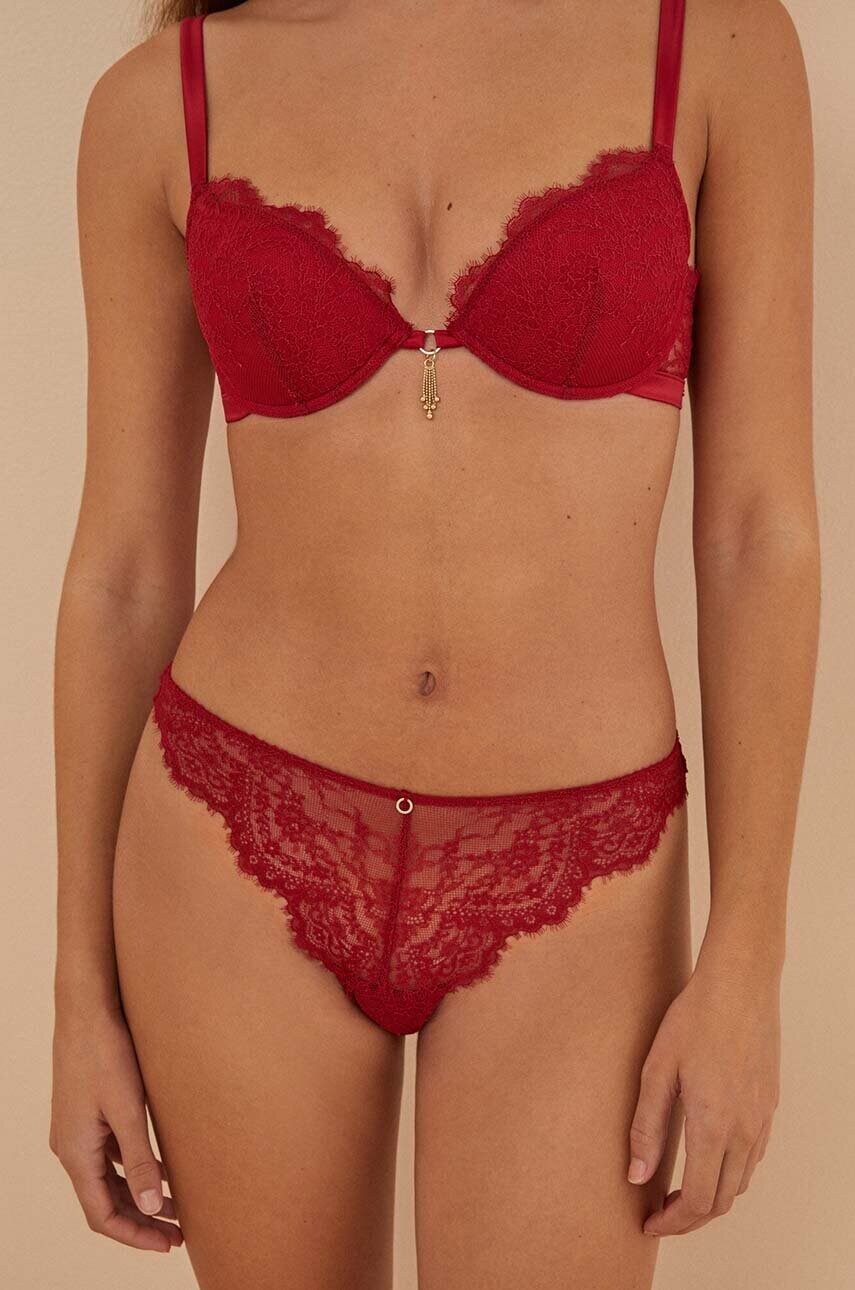 Women'secret Chiloti Brazilieni XMAS RED Culoarea Rosu, 5356456