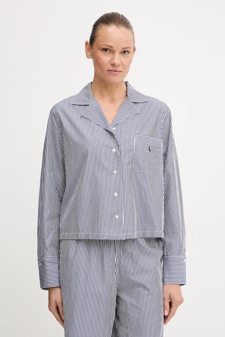 Хлопковая пижама Polo Ralph Lauren цвет белый хлопковое 4P8004