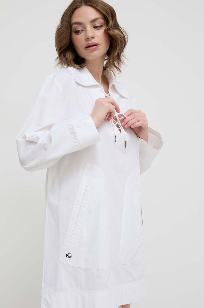 Bavlněný plážový plášť Lauren Ralph Lauren (obrázek 3)