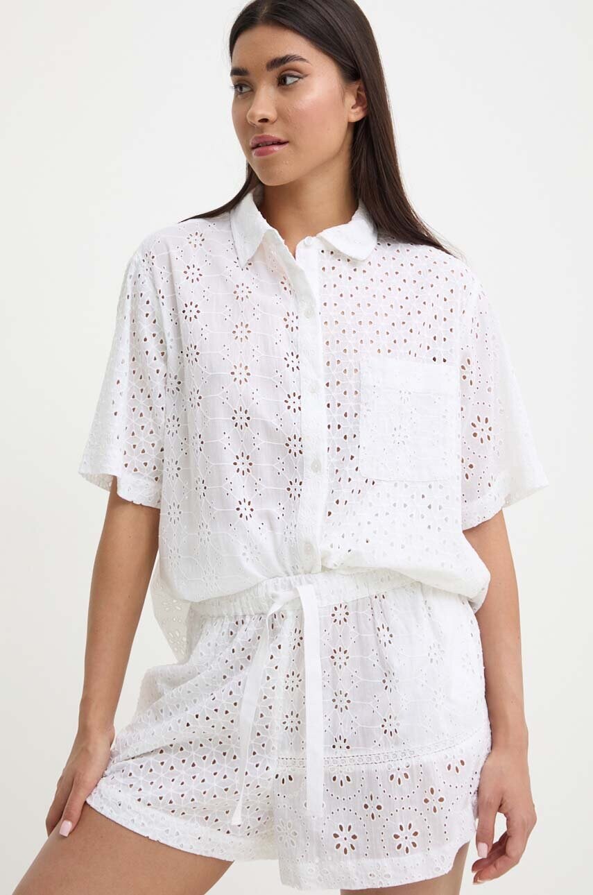 Levně Bavlněná plážová souprava Polo Ralph Lauren bílá barva, 21484383