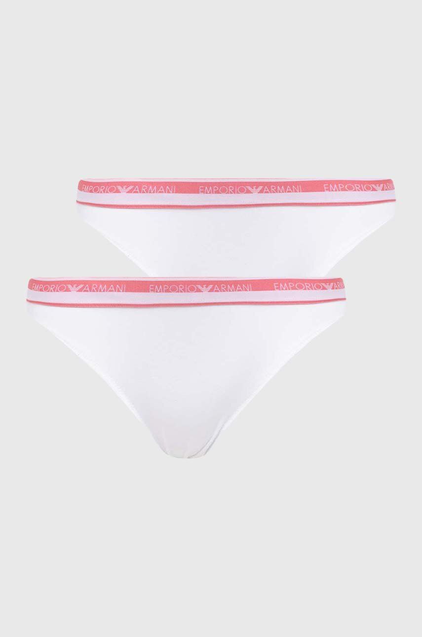 Emporio Armani Underwear Chiloti 2-pack Culoarea Alb