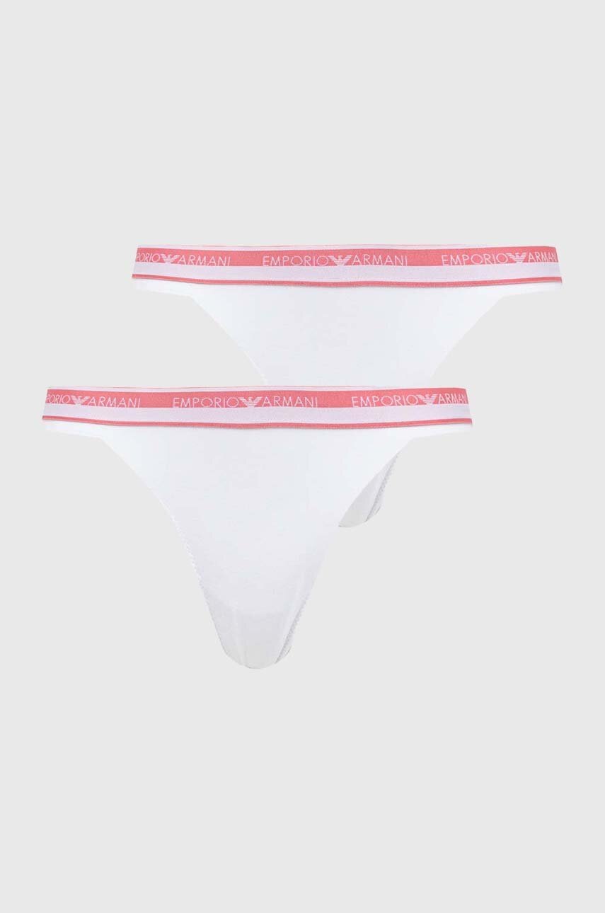 

Бикини тип бразилиана Emporio Armani Underwear (2 броя) в бяло, Бял