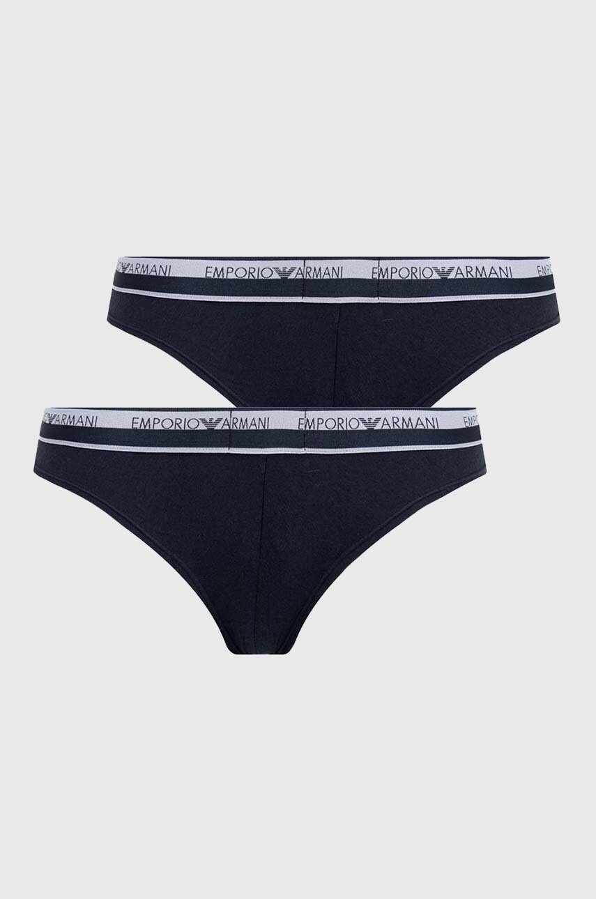 

Бикини тип бразилиана Emporio Armani Underwear (2 броя) 163337 4R227, Тъмносин