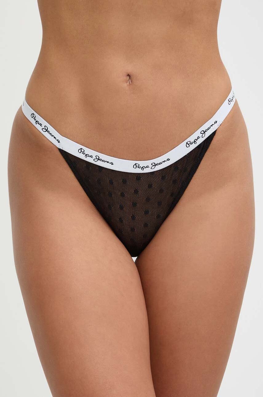 

Бикини Pepe Jeans DOT 3P BIKINI (3 чифта) в синьо преходен модел с уголемена кройка PL402392HU8, Черен