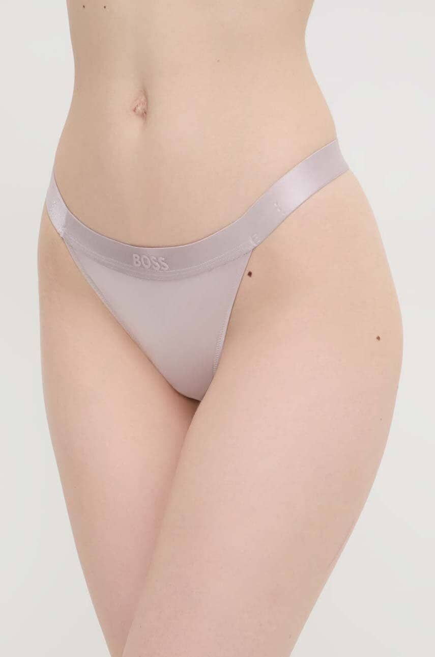 BOSS tanga culoarea violet 50515419