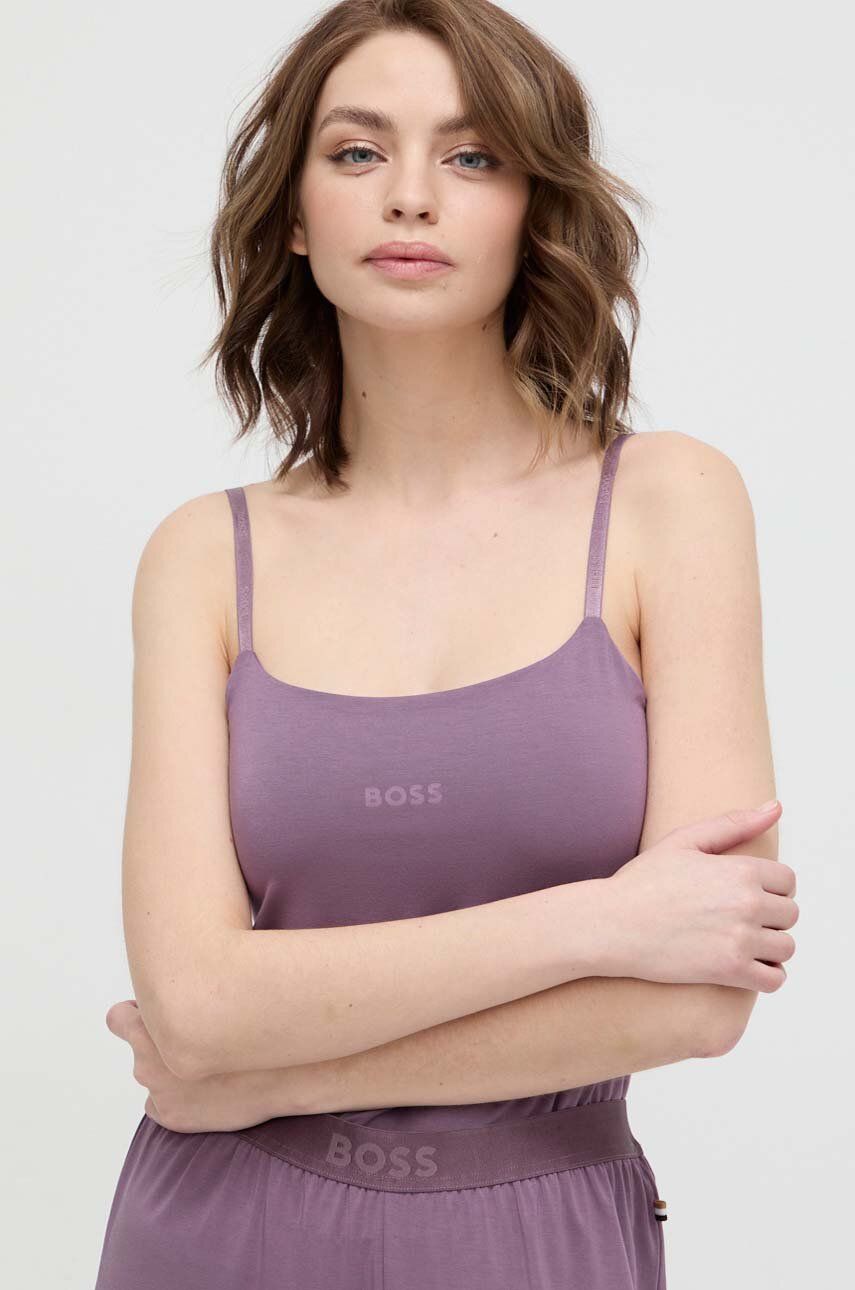 BOSS top femei, culoarea violet 50515601