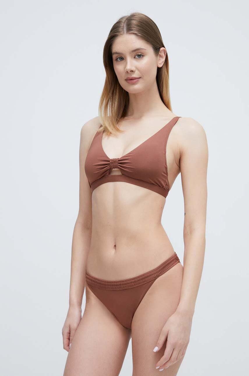 Roxy slip Silky Island culoarea maro ERJX404822