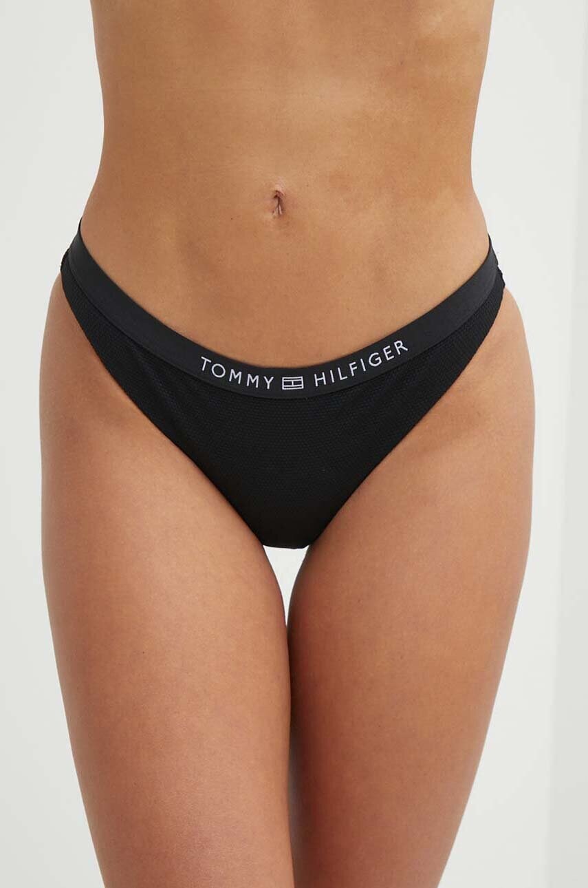 Levně Plavkové kalhotky Tommy Hilfiger černá barva, UW0UW05315