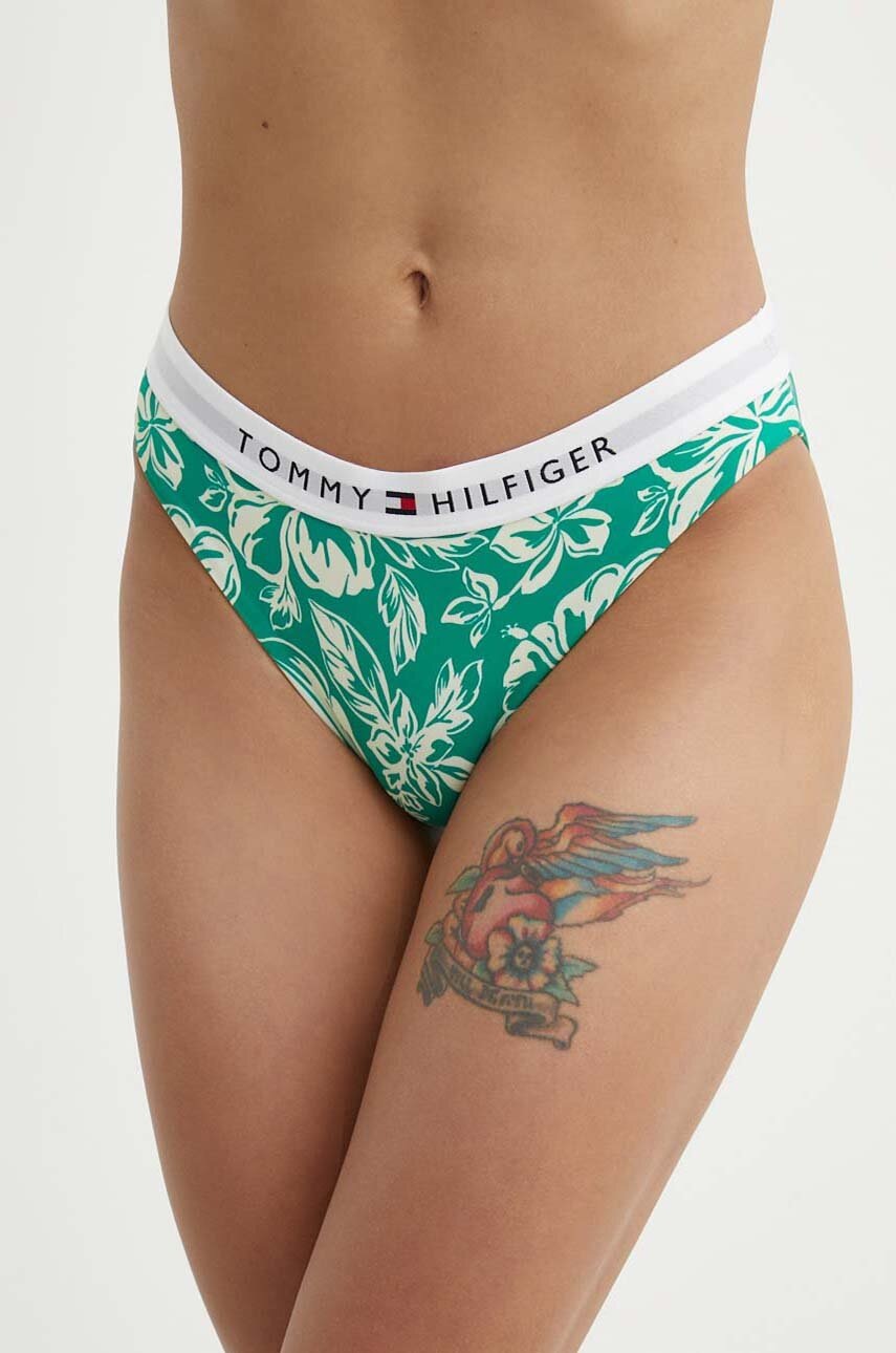 

Долнище на бански Tommy Hilfiger в зелено UW0UW05365, Зелен