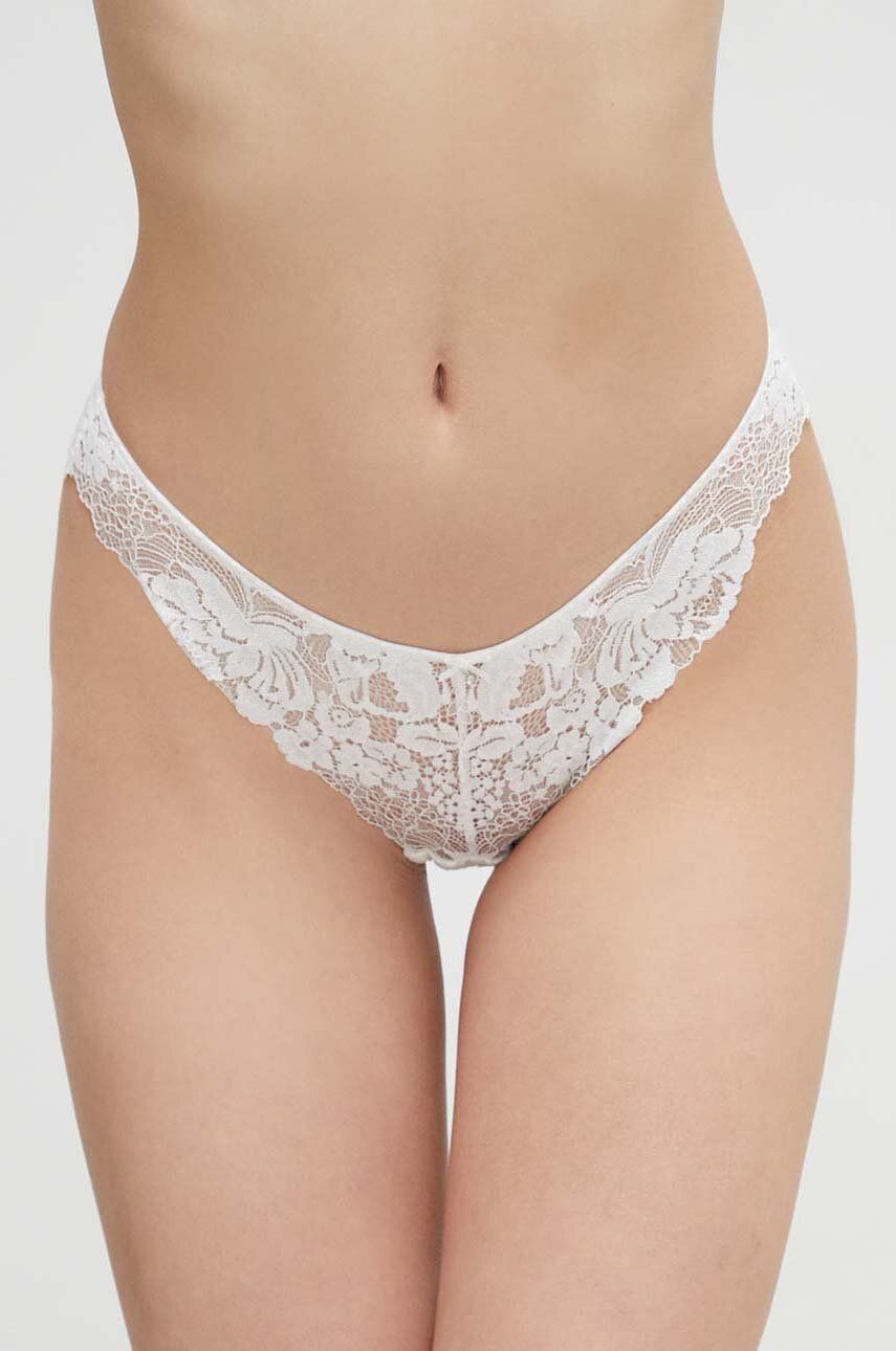 women'secret chiloti FEMININE LACE culoarea alb, 8327296