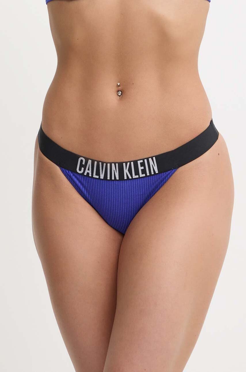 

Долнище на бански тип бразилиана Calvin Klein в синьо KW0KW02392, Син