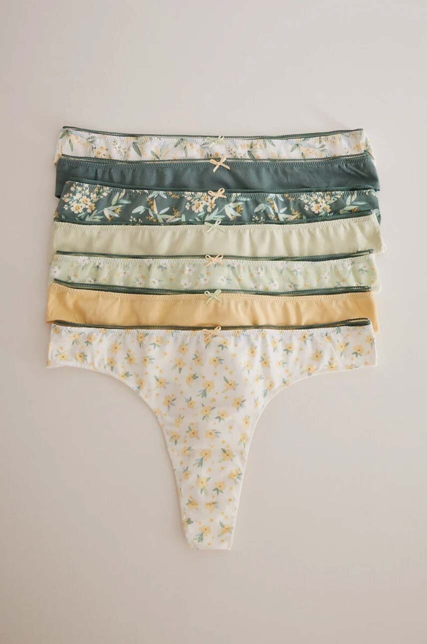 

Бикини women'secret (7 броя) в синьо от памук 3597378, Многоцветен