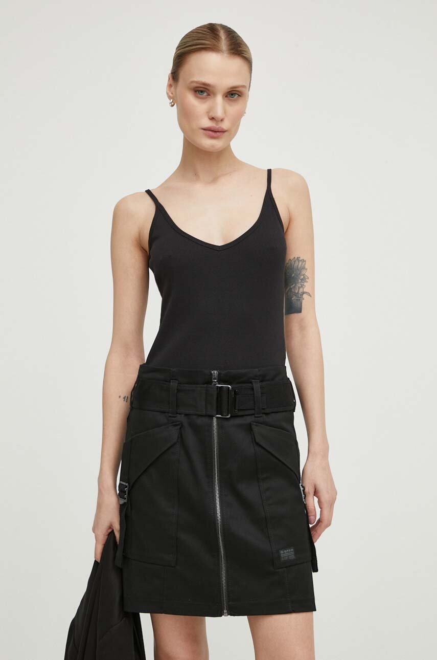 Κορμάκι G-Star χρώμα: μαύρο φωτογραφία