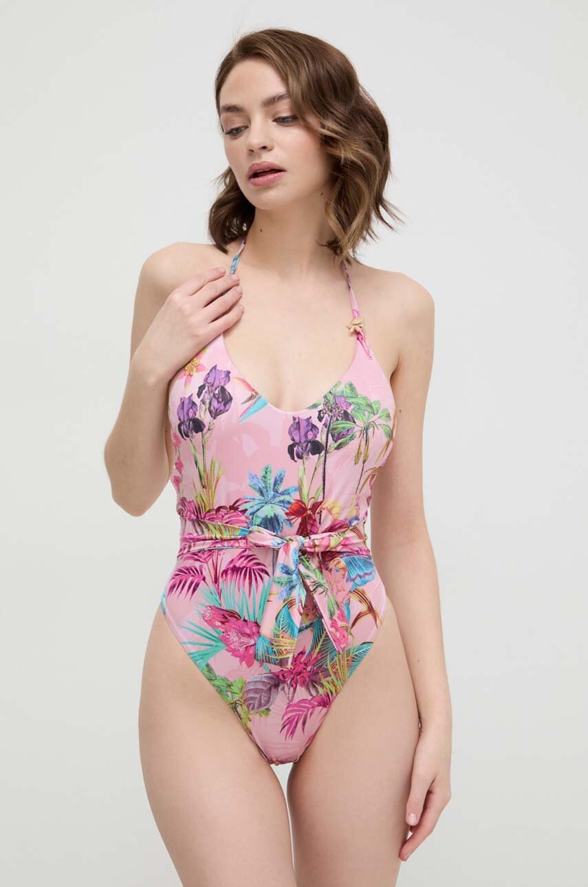 

Цял бански Guess в розово с меки чашки E4GJ13 KC610, Розов