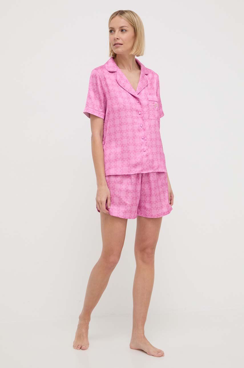 Levně Pyžamo Guess růžová barva, O4GX03 WFTE2
