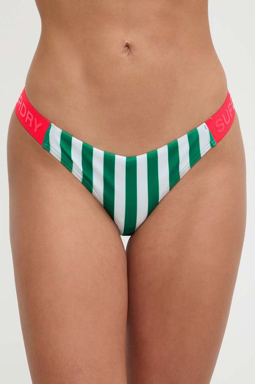 Superdry bikini brazilieni culoarea verde