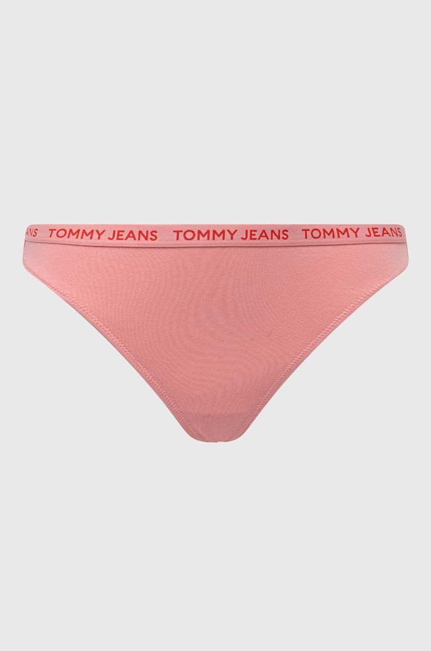 Tangice Tommy Jeans 3-pack Rdeča Barva