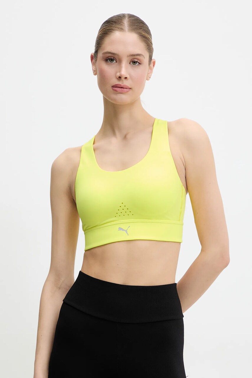 Puma sutien sport PWRbreathe culoarea negru, uni, 525074