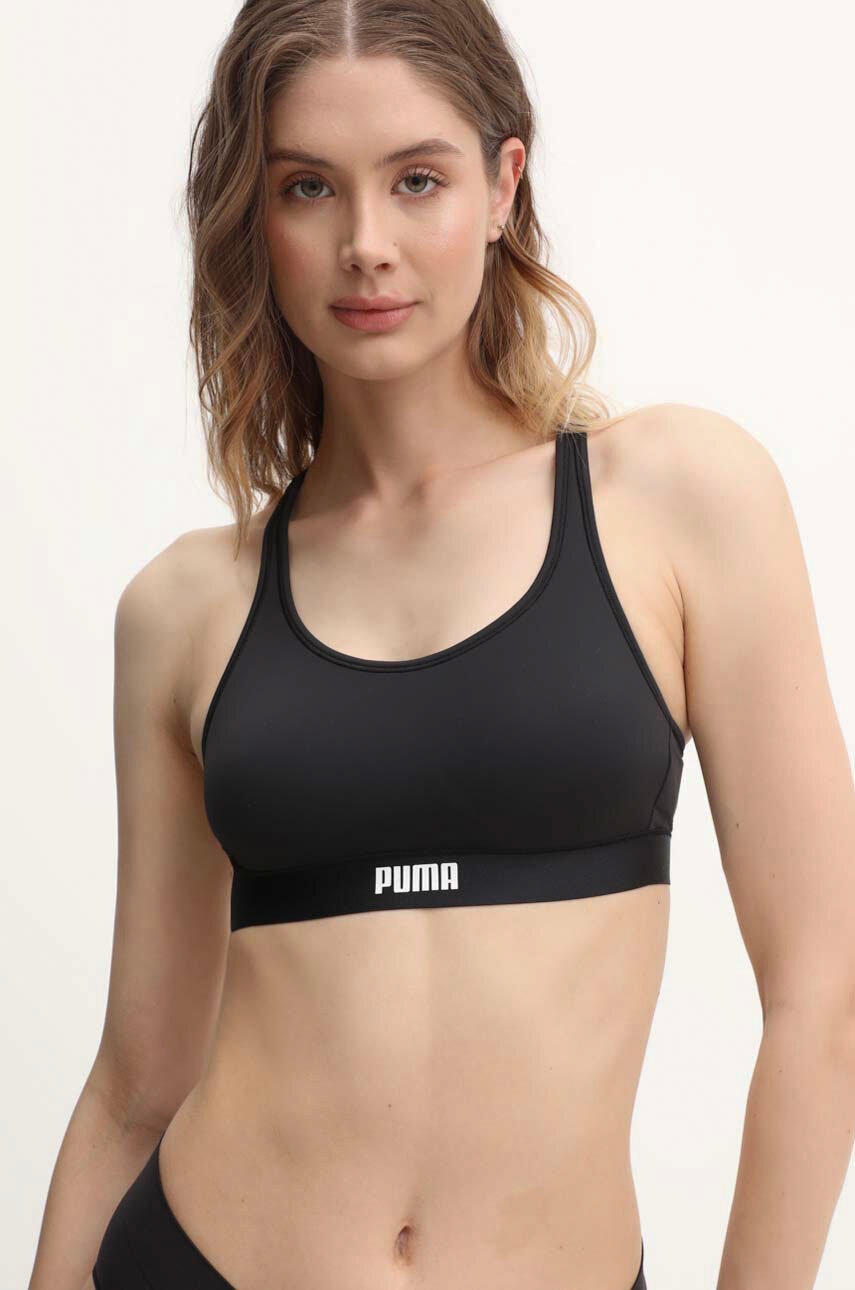 

Спортен сутиен Puma в черно с изчистен дизайн 938315, Черен