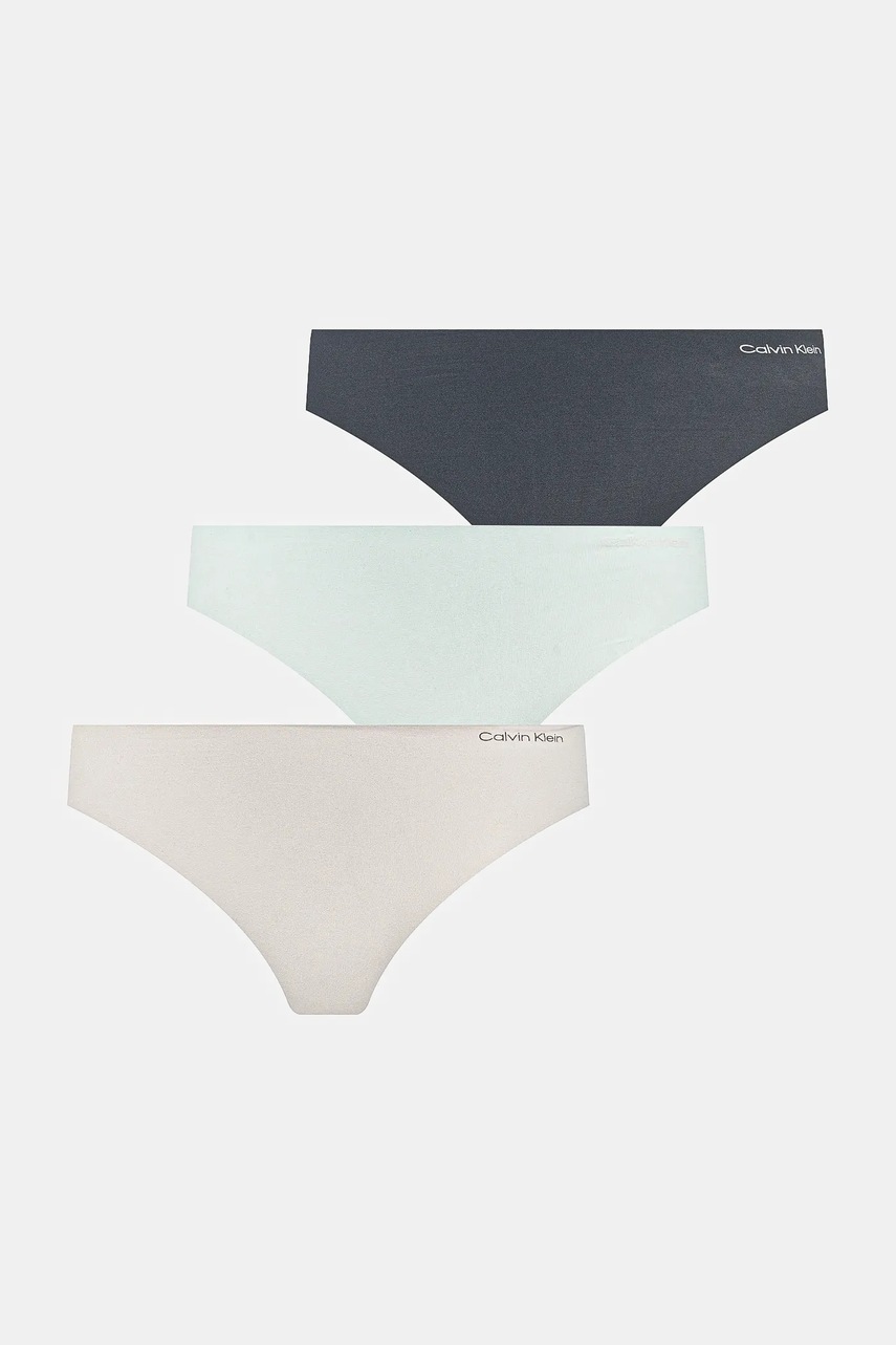 

Бикини Calvin Klein Underwear (3 чифта) в синьо 000QD3559E, Син