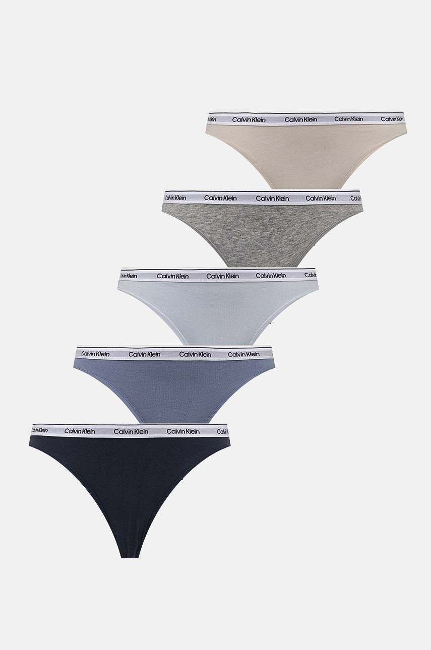 

Бикини Calvin Klein Underwear (5 броя) в сиво, Сив