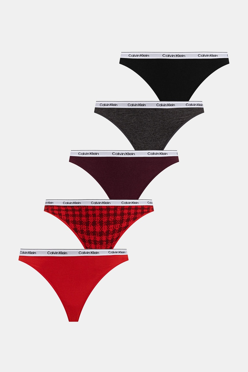 

Бикини Calvin Klein Underwear (5 броя) 000QD5208E, Червен