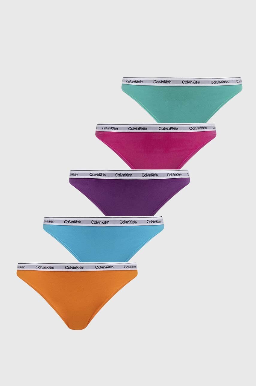

Бикини Calvin Klein Underwear (5 броя) 000QD5208E, Многоцветен