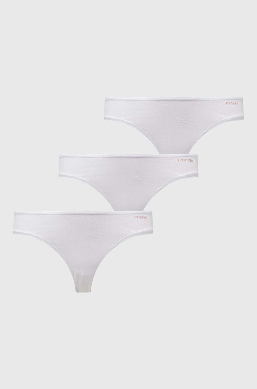 

Бикини Calvin Klein Underwear (3 броя) в бяло 000QD5218E, Бял