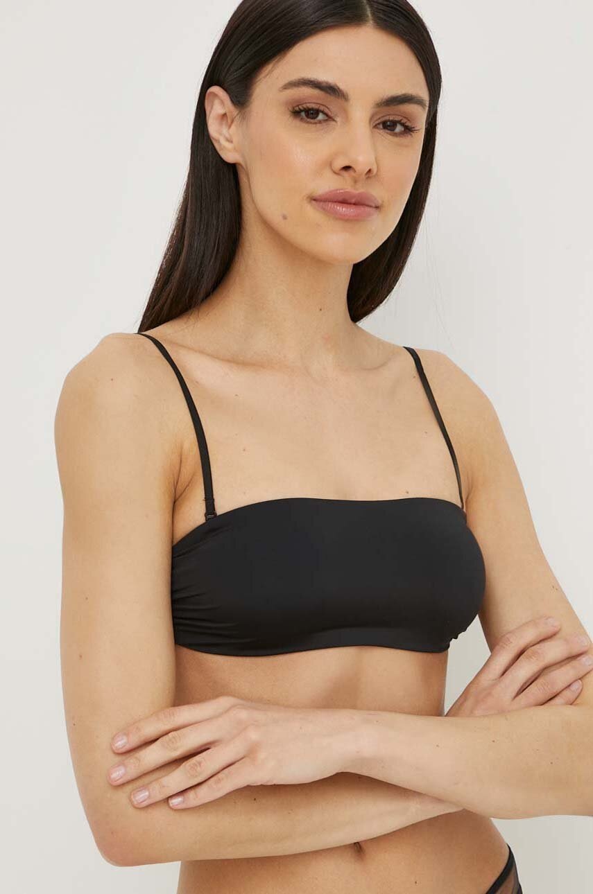 

Сутиен Calvin Klein Underwear в черно с десен 000QF7630E, Черен