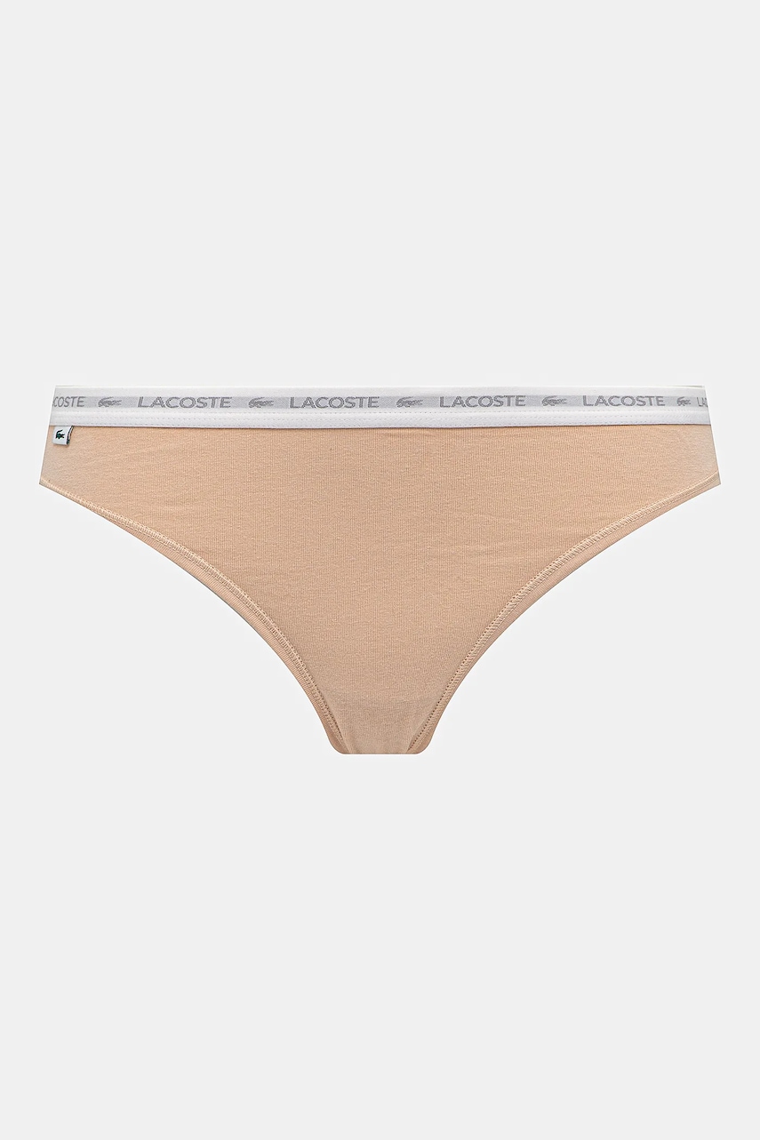 Lacoste tangá dámske bavlnené s elastanom 3-pak