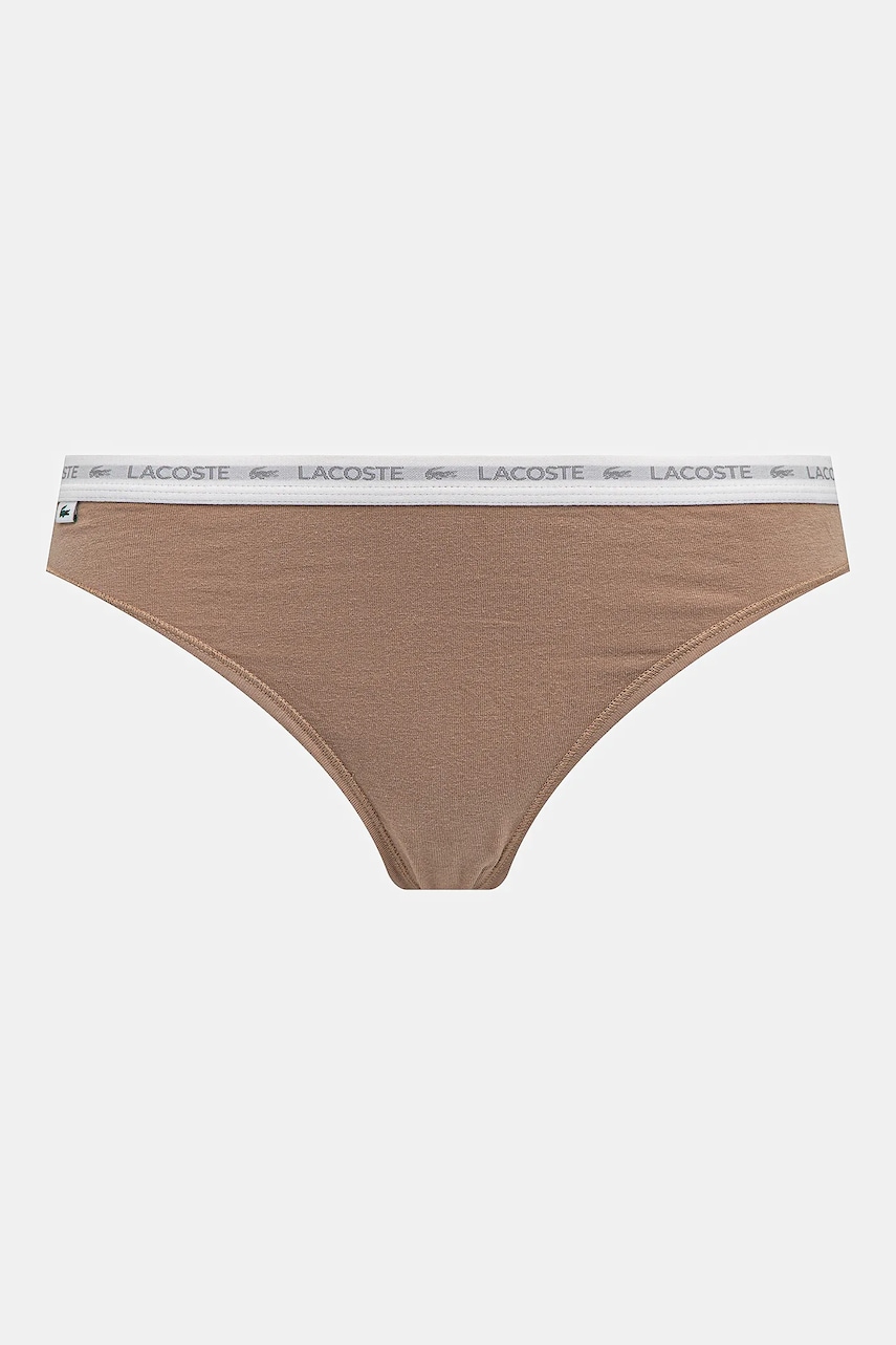 Lacoste tangá dámske bavlnené s elastanom 3-pak