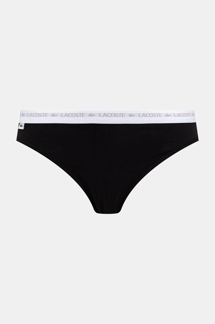 Lacoste tangá dámske bavlnené s elastanom 3-pak