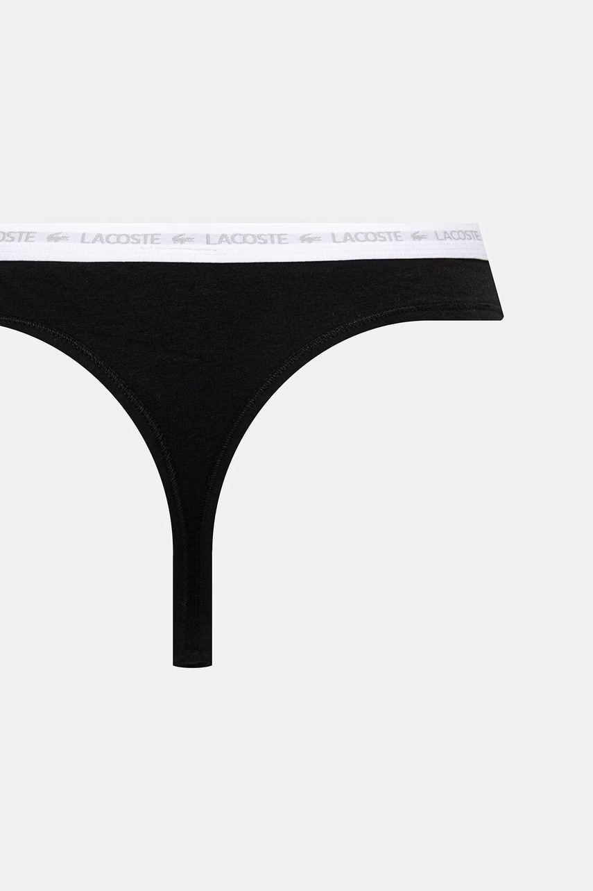 Lacoste tangá dámske bavlnené s elastanom 3-pak